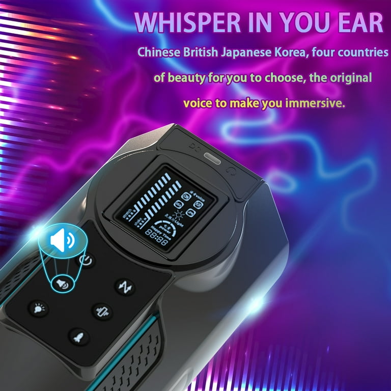 LETHIME Male Masturbator 4 in 1 Automatic Stroker Sex Toys for Men, with 10  Thrusting & 10 Vibrating & 4 light Modes Adult Toy with 4 Language for  Self-Pleasure Masturbation - Walmart.com