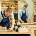 thumbnail image 4 of Tolead 48" Heavy-Duty Workbench with Power Outlets, Rubber Wood Table, Workstation, 4 of 7