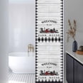thumbnail image 3 of Farmhouse Cabin Window Privacy Film, Country Vintage House Wood Grain Pliad Static Cling UV Sun Blocking Heat Control Window Tint, Non-Adhesive One Way Windows Privacy Cover 17.7''x78.7'', 3 of 7
