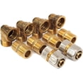 CRKMGS-Brass Pipe Fitting Adapter, 2Pcs 3/4