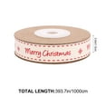 thumbnail image 2 of 1 Roll Christmas Theme Gift Packing Ribbon Printing Clothing Edging Cotton Belt, 2 of 9