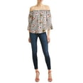 thumbnail image 2 of Women's Off the Shoulder Flutter Sleeve Top, 2 of 4