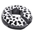 thumbnail image 5 of Collar protector inflable para mascotas, ajustable, para recuperación de cirugía de heridas, cuello de seguridadCQLQ05 Patrón de vaca con correa de gancho y bucle M, 5 of 5