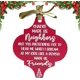 thumbnail image 1 of Adorno navideño divertido, adorno navideño para árbol de Navidad que ríe, adornos navideños divertidos con cinta (Chance Made us Neighbors), 1 of 7
