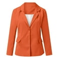 thumbnail image 2 of Casual Blazers for Women 2025 Long Sleeve Notch Lapel Collar Open Front Business Casual Work Office Jacket, 2 of 5