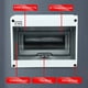 thumbnail image 3 of Caja de Conexiones Eléctricas HT IP65, Impermeable, para Exteriores, con Cubierta Transparente, para Interruptores y Cableado, HT2, 3 of 5