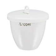 100ml Porcelain Crucible Cup with Lid for Foundry Melting Casting Refining