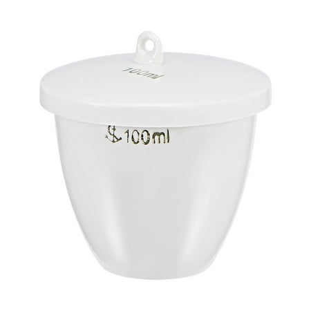 100ml Porcelain Crucible Cup with Lid for Foundry Melting Casting Refining