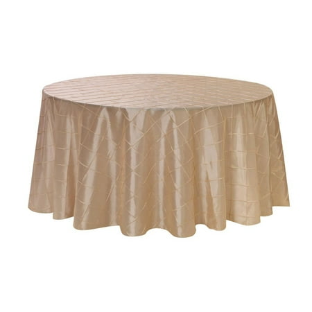 pintuck ycc taffeta tablecloth ivory linen inch round