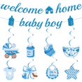 thumbnail image 1 of Set de decoración Welcome Home Baby Boy, 10 unidades, azul, 1 of 7
