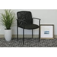 thumbnail image 3 of Boss Office Products Black Stackable Guest Reception Chair, 3 of 9