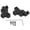 Black, variant on NFTIGB 2PCS Metal Aluminum Alloy Front Suspension Bracket Shock Mount for Axial SCX24 1/24 RC Car Silver