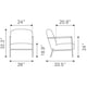thumbnail image 2 of Sillon Kessa Muebles Chicago Amarillo, 2 of 3