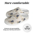 thumbnail image 6 of Daiia Hippos Driving A Car Print Women’s Fuzzy Slippers Memory Foam Lightweight House Shoes Cozy Loafer Flannel House Shoes-46/47, 6 of 7