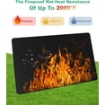 thumbnail image 3 of Large 60 x 40 inches Under Grill Mats for Outdoor Grill | Double-Sided Fireproof | Waterproof | Oil-Proof | Easy to Clean | Indoor Fireplace/Fire Pit Mat | Quality BBQ Mat for Deck Patio Lawn, 3 of 7