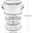 thumbnail image 2 of Florero vintage, maceta de hierro, jarra de leche, jarrón decorativo estilo casa de campo, 2 of 5