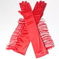 thumbnail image 5 of D-GROEE 1 Pair Vintage Long Latin Dance Accessory Gloves Tassel Full FingerGloves Elbow Gloves for Costume Party Wedding, 5 of 8