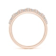 thumbnail image 2 of ANGARA Natural Lace Pattern Broad Anniversary Ring in 14K Rose Gold for Women (Size-1.95mm| Color-I-J| Clarity-I1-I2) | Anniversary, Jewelry Gift for Women | Natural Diamond Ring, 2 of 8