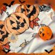 thumbnail image 4 of Manta de Halloween con diseño de fantasma bohemio, suave, de franela, con diseño de calabaza otoñal, con hojas florales, para decoración de Halloween, para sofá cama, regalos para fiestas navideñas, 4 of 6