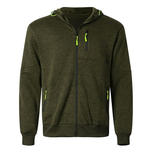 SHIXIAOO Veste d'Automne et d'Hiver pour Hommes, Chandail à Capuche Jacquard, Cardigan en Tricot, Veste Décontractée pour Hommes, Veste de Pluie pour Hommes 3TG, Veste de Randonnée d'Hiver pour Hommes