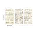 thumbnail image 3 of Gold Glittering Large Letter Sticker 3D Metallic Letter Number Sticker for Scrapbooking Journal Notebook Photo Album, 3 of 4