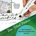 thumbnail image 3 of Crafts 4 ALL Permanent Fabric Marker Laundry Marker Non Bleed Dual Tip 2 Pack BLACK, 3 of 5