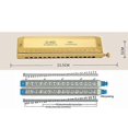 thumbnail image 4 of Instrument de Musique Professionnel Harmonica 16 Trous 64 Tons, 4 of 5