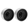 thumbnail image 4 of RC Beadlock Wheel Rims, Aluminum Alloy RC Wheel Rims  For 1.9in Tire Skin Black, 4 of 8