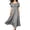 A135 Gray, variant on Women's Renaissance Peasant Dress Short Puff Sleeve Square Neck Lace Up Corset Vintage Medieval Irish Wench Maxi Dress for Halloween Cosplay Festival