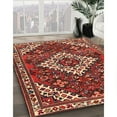 thumbnail image 2 of Ahgly Company Indoor Rectangle Traditional Orange Salmon Pink Persian Area Rugs, 7' x 10', 2 of 6