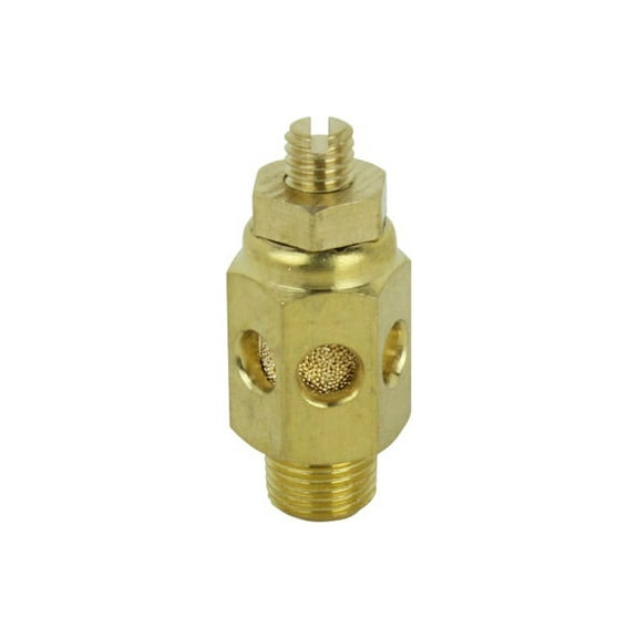 Milton High Flow Speed Control Exhaust Muffler, 1/8” MNPT -Silencer/Diffuse Air & Noise Reducer - Box of 10