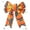 Pumpkin, variant on 11.8 inch Large Fall Bows for Wreath, Thanksgiving Pumpkin Wreath Bows Orange Stripe Maple Leaf Bows for Front Door, Farmhouse Ornament Burlap Tree Topper Bows for Autumn Harvest Outdoor Decoration