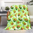 thumbnail image 2 of Avocado Blanket, Kawaii Avocado Cute Animals Gifts for Women Adult Throw Blanket Bedding Room Decor Flannel Blanket Soft Plush Warm Fleece Blankets&Throws for Couch Living Room 60"x50", 2 of 6