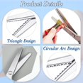 thumbnail image 3 of 2 Pcs Pinking Shears Scalloped Scissors Zig Zag Scissors Professional Handheld Serrated Crimping Dressmaking Sewing Supplies Jagged Edge Cut Scissors for Fabric, Leather, Paper, 3 of 7
