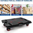 thumbnail image 5 of Nellyke Furniture Dolly, 4 Pack Small Flat Moving Dolly, Furniture Movers with 4 Wheels, 500Lbs Capacity, Connectable and Portable Dollies for Heavy Appliance, Black, 5 of 7