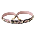 thumbnail image 2 of Dolce  Gabbana Pink Floral Leather Stud Accessory Shoulder Strap, 2 of 3