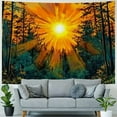 thumbnail image 4 of BCIIG Forest Sun Tapestry Trippy Nature Tree Tapestry Hippie Boho Mountain Wall Tapestry Aesthetic Starry Sky Tapestry Vintage Magic River Tapestry Hanging for Bedroom 40x60inch, 4 of 6