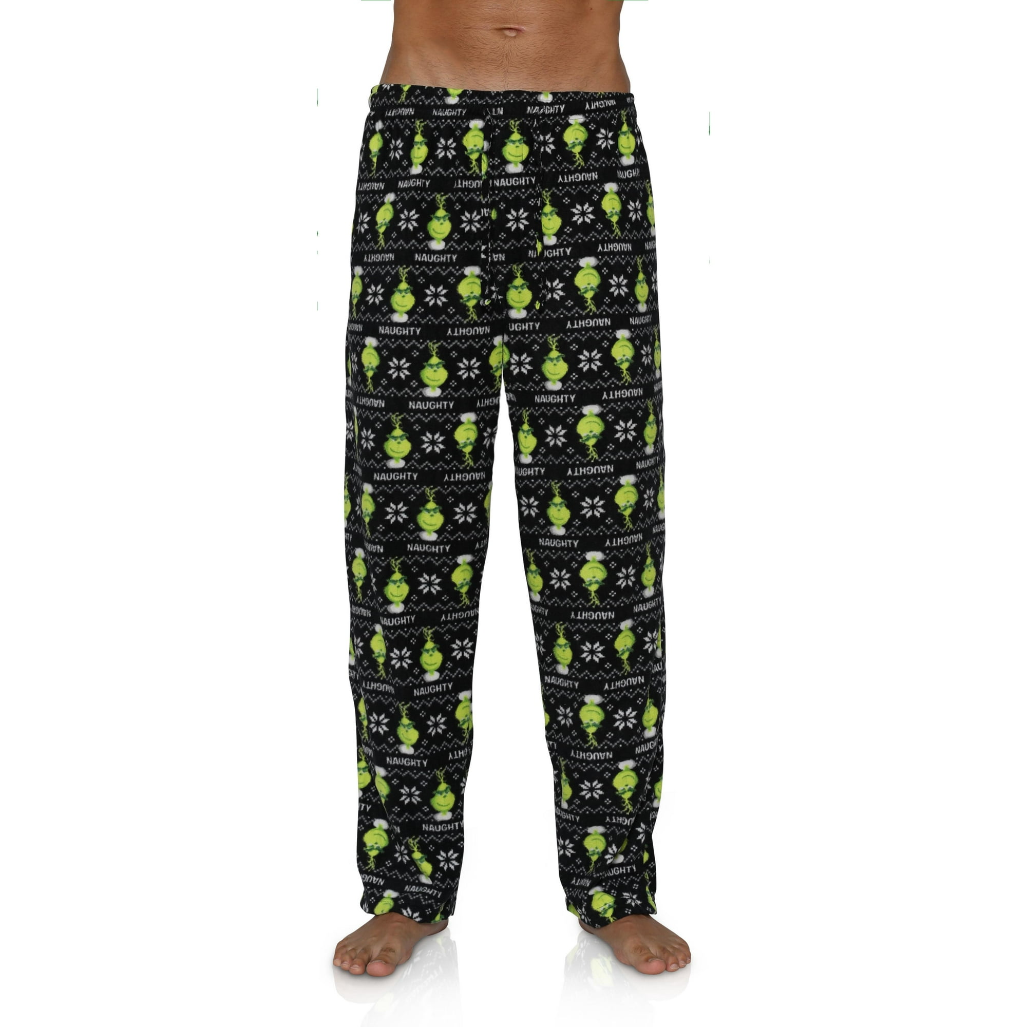Dr. Seuss Mens Pajama Pants The Grinch Microfleece Sleepwear Loungewear Walmart