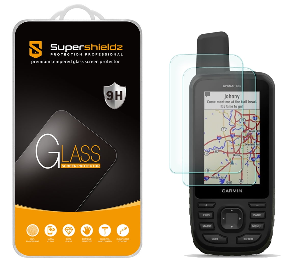 9H Glass Protection Matte brotect Anti-Glare Glass Screen Protector compatible with Garmin GPSMAP 66i 