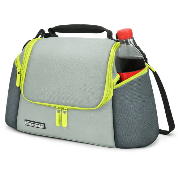 Tirrinia Insulated Lunch Bag, All Ages, Leakproof Reusable Insulated Bag, Zipper Pockets, White Pink