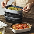 thumbnail image 3 of 700ML Cheese Baked Rice Tray Household Ceramic Baking Oven Microwave Oven Baking Tray Kitchen Utensils, 3 of 3
