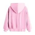 thumbnail image 5 of Ccpelsie Girls Long Sleeve Hooded Sweatshirt Oversized Graphic Hoodies Cute Pullovers Tops(Pink,13-14 Years), 5 of 7
