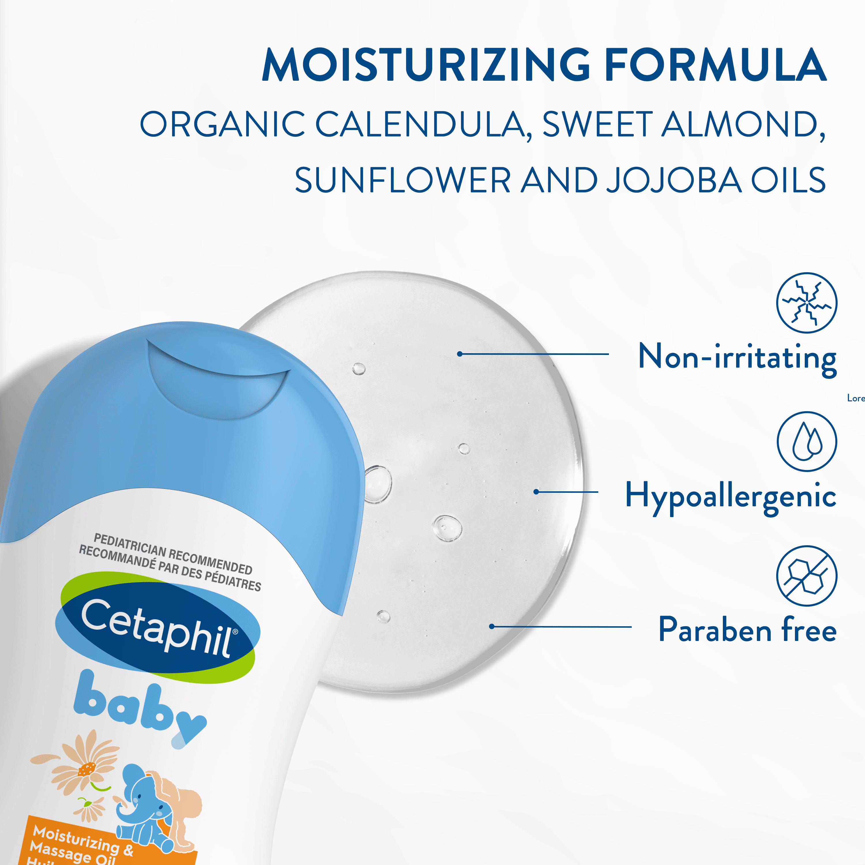 Huile hydratante de Cetaphil Baby