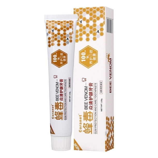 Pasta de dientes Beevenom Qinghu, blanqueadora, blanqueadora y antiamarilleamiento, económica, para el hogar, 110 g