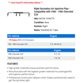 thumbnail image 2 of Right Secondary Air Injection Line - Compatible with 1980 - 1982 Chevy C20 1981, 2 of 2