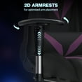 thumbnail image 3 of Hoffree Gaming Chair with Speakers Gamer Chair with Footrest and Massage Reclining Video Game Chair with Led Lights and Swivel Seat and Headrest and 2D Armrests for Adults, 3 of 10