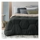 thumbnail image 1 of Edredón Matrimonial Acolchado Reversible Esquimal Relleno Down, Compatible Con Funda Duvet Negro/Khaki, 1 of 6