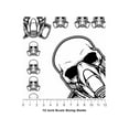 thumbnail image 5 of Rwraps Skull and Bones Toxic Fumes Matte Vinyl Film Wrap 59in x 8ft Vinyl Vehicle Car Film Sheet, 5 of 9