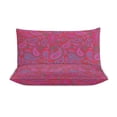 thumbnail image 3 of 3 Pcs Soft Bedding Set, Includes 1 Duvet Cover with Zipper And 2 Pillow Shams,Paisley Print Radish Red Paisley Colors King(102"×90"), 3 of 8