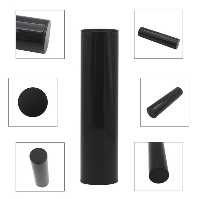 Cylindre Professionnel en Acier Inoxydable Shaker Rythme Instruments de Musique Percussions à Main en Métal Noir